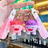 Keychains Anime Keychain Devil Monster Key Tags Christmas Halloween Holiday Party Gunsten Backpack Bag Charms Schoolprijzen Gift Vriend