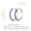 Hoop oorbellen 2023 Creatief Simple Big Eearrings For Woman Classic Oil Dripping Metal Charm Piercing sieraden paar trend cadeau