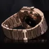 Tiras de luxo Caso protetor Mod Kit integrado aço inoxidável Casos DIY Casos de pulseira de pulseira de banda de vigilância para a série Apple Watch Series 6 7 8 45mm 44mm