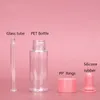 100pcs/lot 20ml Clear Pet Serum Dropper Bottle 에센셜 오일 병 화려한 드롭퍼 뚜껑