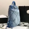 Designer Backpack Luxurys Tote Bag 34CM Genuine Leather Shoulder Bag High Imitation Crossbody Bag With Box ZC018