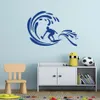 Wallpapers Sports Surfing Surfer Surfboard Surf Beach Vinyl Decor Removable WallSticker Decal Interior Decoration Mural Wallpaper CX405 230505