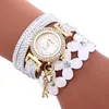 Armbanduhren Moment # N03 Mode Relogio Feminino Glockenspiel Diamant Lederarmbänder für Frauen Uhr Damenuhr Handgelenk Tropfen