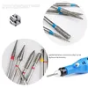 Nail Art Equipment 30 Pcs Diamond Tungsten Drill Bits Set Carbide Milling Cutter Manicure Removing Gel Polish Electric s Accessories Tools 230505