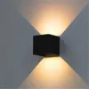 Wall Lamp 7W LED Outdoor IP65 Adjustable Surface Mounted Cube Light White/Black Up And Down