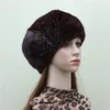 Berretti Prodotto Berretto in visone intero Cappello femminile in pelle importata con diamanti lampeggianti Moda inverno coreano