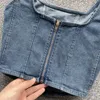 Женские танки Camis Женщины летняя имитация джинсовая джинсовая ткань на плечо -ремешок для настенка