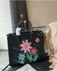 Novo designer de flores Mulheres sacolas 100% de alta qualidade Handbag de couro de luxo de luxo de luxo, desenho colorido Mulheres bolsas de ombro clássicas