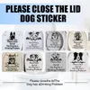 Stickers muraux dessin animé chien toilette pour salle de bain amusant couvercle décalcomanies siège accroché art signe décor