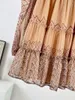 Casual Dresses Women Print Mini Dress High Waist V Neck Lantern Sleeve Elegant Doll