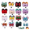 Hårtillbehör 40 Designs Christmas Cartoon Mouse Ears pannband paljetter Bow headwrap elastic bowknot hårband bågar baby bred hall dhnqu