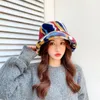 Berets Herbst Winter Camouflage Faux Fur Bucket Hats Damen Mädchen Fashion Warm Soft Velvet Fluffy Fisherman Hat Damen Outdoor Panama