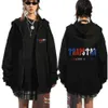 Vêtements de créateurs Sweats à capuche pour hommes Y2k Niche Trapstar Lettre Imprimé Hommes Femmes Multicolore Imprimé À Capuche Lâche Pull À Fermeture Éclair Survêtements Hauts