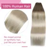 Wefts Hafts moresoo Pacotes humanos tecem em peças de balayage de trama dupla para mulheres Extensão de trama reta 230505