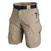 Herren Shorts Sommer Herren Shorts mit mehreren Taschen Herren Outdoor Kleidung Jagd Angeln Cargo Shorts Taktische Kurze Hose Wasserdicht Schnelltrocknend 230506