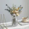 Dekorative Blumen, echte natürliche getrocknete Blumen, ewiger Eukalyptus-Blumenstrauß, Hochzeitsdekoration, hochwertiges großes Luxus-Arrangement