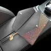 Ny Crystal Diamond Car Driver License Holder Bag Organizer ID -kort Holder Packet Wallet Bling Car Interiör Tillbehör för kvinnor