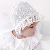 Sommarspetsblomma hatt Nyfödd baby mössa prinsessa baby flicka spädbarns motorhuven småbarn solskyddsmedel hattar fotografering rekvisita