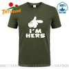 Herren T-Shirts He's Mine I'm Hers Letter Print Paar Valentinstag Geschenk Slim Fit Lovers T-Shirt 2023 Sommer Damen Herren T-Shirt Tops