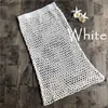 Röcke Neue handgemachte Fischnetz Mesh Strand vertuschen Röcke Haken Sommerurlaub Rock Boho Baumwolle Sexy aushöhlen Strandrock T230506