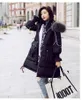 Men's Down Jacket Woman Oversized Long Coat Winter Women Raccoon Fur Collar Parka Korean Chaqueta Mujer YPY18 YY1946