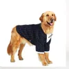 Apparel Hoopet Fashion Fake Twopion Set Set Dog Des Striped Jacket Jacks British Clothing Woon Banquet Dress Coat Mascotas Apparel bij