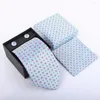 Bow Gine Floral для мужчин платок заполотки подарочная коробочка для шеи галстук
