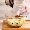 Bols 1 pièces battre oeuf bol épaissi Transparent verre salade four à micro-ondes spécial cuisson soupe Ramen cuisine vaisselle