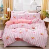 Beddengoed sets mode kawaii roze panther kinderen luxe dekbed beddengoed set cartoon moderne king queen size bed linnen dekbedovertrek set cadeau 230506