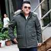 Piumino da uomo di alta qualità caldo -20C Indossare cappotto spesso super grande Cappuccio di pelliccia Capispalla obesi Taglie forti XL-9XL10XL11XL12XL13XL