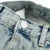 Röcke ZAAHO Damenmode Vintage Blau Denim Bleistiftrock Damen Reißverschlusstasche Midiröcke 230506