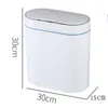 Waste Bins XiaoGui Smart Sensor Trash Can Electronic Automatic Household Bathroom Toilet Waterproof N Seam Cubo Basura 230505