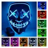 Party Masks Halloween Led Mask Light Up Masquerade Festival Cosplay Glow in the Dark Masks Costume Carnival Festival Party Gifts Q33