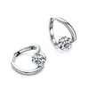 Stud Earrings 2ct Moissanite Huggie Women 925 Sterling Silver D Color VVS Diamond Ear Studs 14k Gold Plated Pass