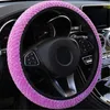 Steering Wheel Covers Plush Car Cover Fashion Keep Warm For Seat Ibiza Leon 1M 5F 3 2 1 Arona Ateca Auto Accessories