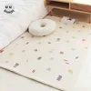 Playmats White Living Room Fluffy Plush Bedroom Babi Play Furry Children's Rug Baby Folding Carpet Soft Floor Mat