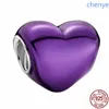 925 Silver Fit Pandora Charm 925 Bracciale viola Pink Noble Heart Star Moon Fashion Change Set Set a pendente Fai da te Gioielli