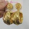 Hoop Huggie Orecchini da donna color oro da sposa Dubai Nigeria Stile personalizzato Accessori per gioielli placcati in oro 18 carati Orecchini a cerchio grandi 230506