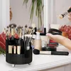 Storage Boxes 360 Rotating Makeup Brush Holder Luxury Desktop Cosmetic Box Lipstick Eyeliner Organizer Skincare Pen Display