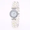 Montres-bracelets montre femme perle chaîne Bracelet montres femmes dames mode Quartz-montre femme montre-Bracelet horloge Relogio
