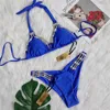 Two-piece Suits 2Pcs Swimsuit Women Halter Bikini Set Push Up Padded BraLow Waist Female Bathing Suit Brazilian Bather Swimwear 230505