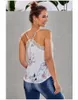 Camisoles zbiorniki kobiety duże koronkowe wykończenie z czołgi kwiatowe Topy swobodne v szyja slim slim fit kamizelka kamizelka camisole thirt Summer 230506