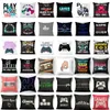 Kudde Dekorativ kudde Video Game Party Cushion Cover Controller Keyboard Fall för R Player Home E Sports El Decor S 45x45cm 230505