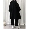 Trench maschile giacca da giacca per giacca da giacca per uomini 2023 unisex techwear cappotto di mezza lunghezza da donna coreana Fashion Corean Simple Gothic Cape Coatmen '