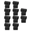 Dinware sets 10 pc's zwarte eetstokjes eetstokjeshulpverleners herbruikbare scharnieren connector plastic clips herbruiken