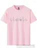 남성용 T 셔츠 고품질 패션 티 셔츠 산악 자전거 사이클 하트 비트 하트 비트 3D Tshirt Unisex 그래픽 짧은 슬리브 Camiseta