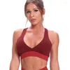 Tanques femininos esportes de fitness sutiã respirável colheita de ginástica Mulheres favo de mel com sutiãs executando o treino atlético Brassiere Quick Dry Tops