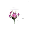 Decorative Flowers 28Cm Artificial Butterfly Orchid Fake Home Decoration Wedding Table Vase Decor Restaurant Coffee Accessories Pink White