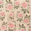 Fabric Europe vintage woman sexy poster newspaper grid floral cotton fabric for fabric cora upholstery fabrics embroidery diy material P230506