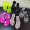 Hausschuhe Sommer Frauen Candy Farbe Transparente Rutschen Flacher Boden Plus Größe Strand Sandalen Schuhe Damen Casual Ein Wort Gelee 230506